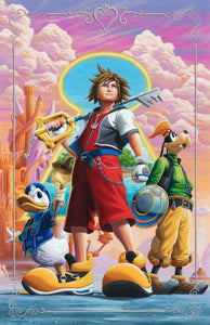 NEW RELEASE: "Kingdom Hearts Trinity" Original Painting by Sean Carlson