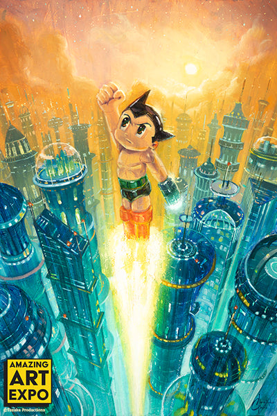 Astro Boy, Metro City by Christopher Clark – Amazing Art Expo