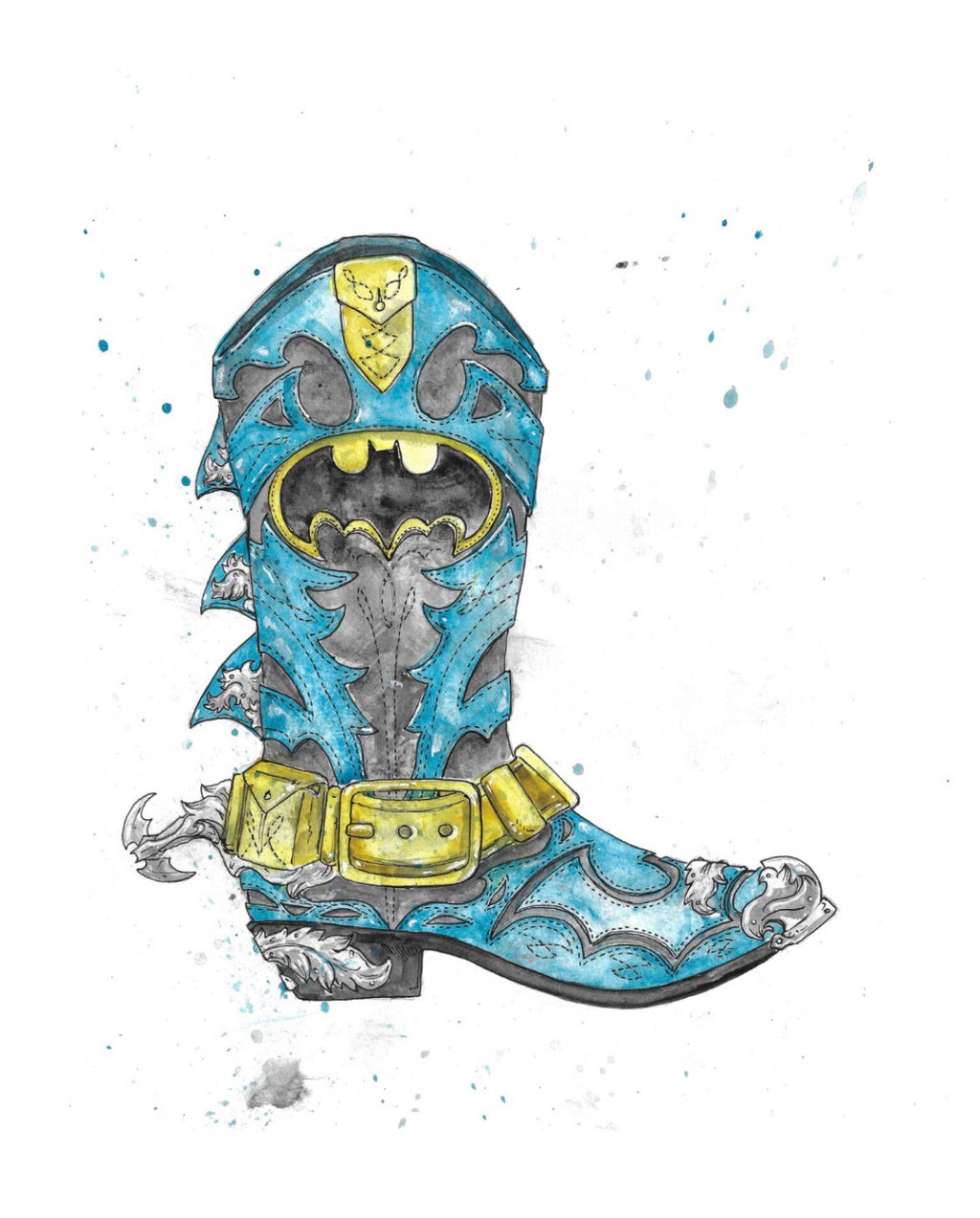 Batman - Boot Series -  Original by Adam Michaels