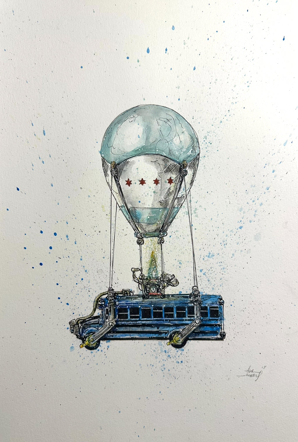 "Battle Bus Fortnite" Original by Adam Michaels