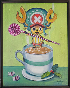 Chopper Chino Original Oil Painting by Gadget