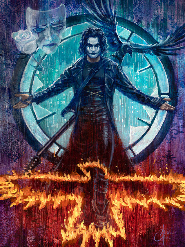 NEW RELEASE: "The Crow" Original Oil on canvas by Christopher Clark