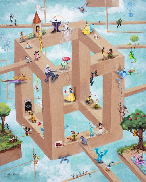 NEW RELEASE: Disney Gone Wild Original Painting by Anna Gromova