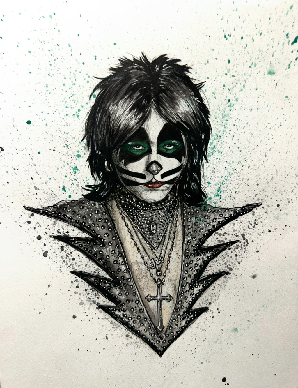 Kiss "Peter Criss" Original by Adam Michaels