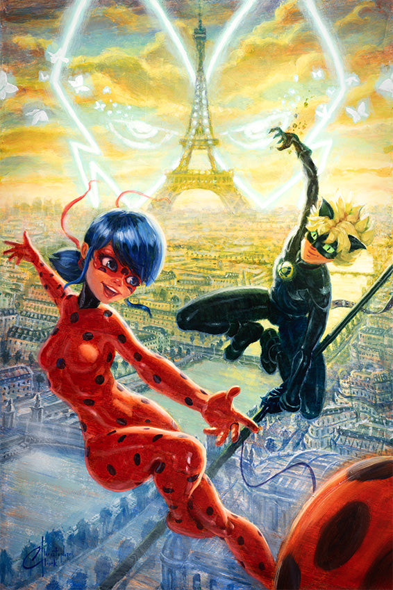 NEW RELEASE: Miraculous Ladybug Original Oil on canvas by Christopher Clark