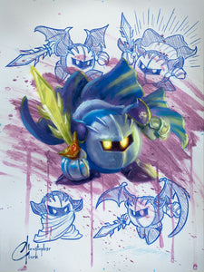 NEW RELEASE: Pokemon: "Meta Knight" Original Oil Painting by Christopher Clark