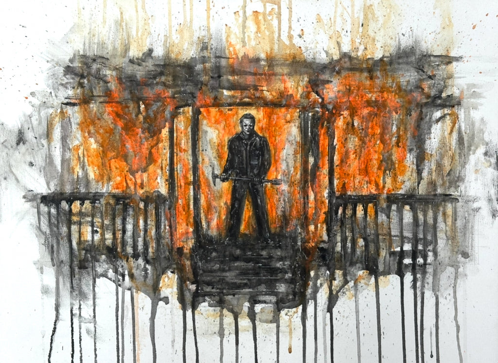 Michael Myers Halloween "Let it Burn" -  Original by Adam Michaels