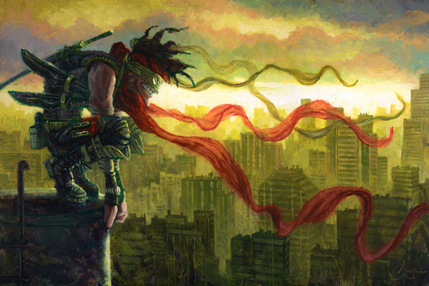 NEW RELEASE: My Hero Academia "Stain" Original Oil Painting by Christopher Clark