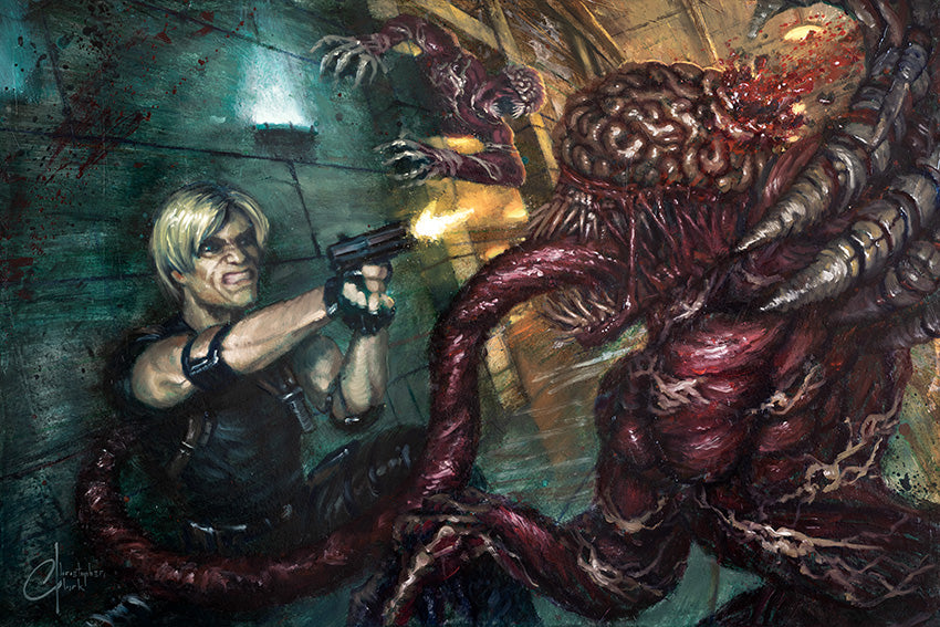NEW RELEASE: "Resident Evil" oil on Canvas by Christopher Clark