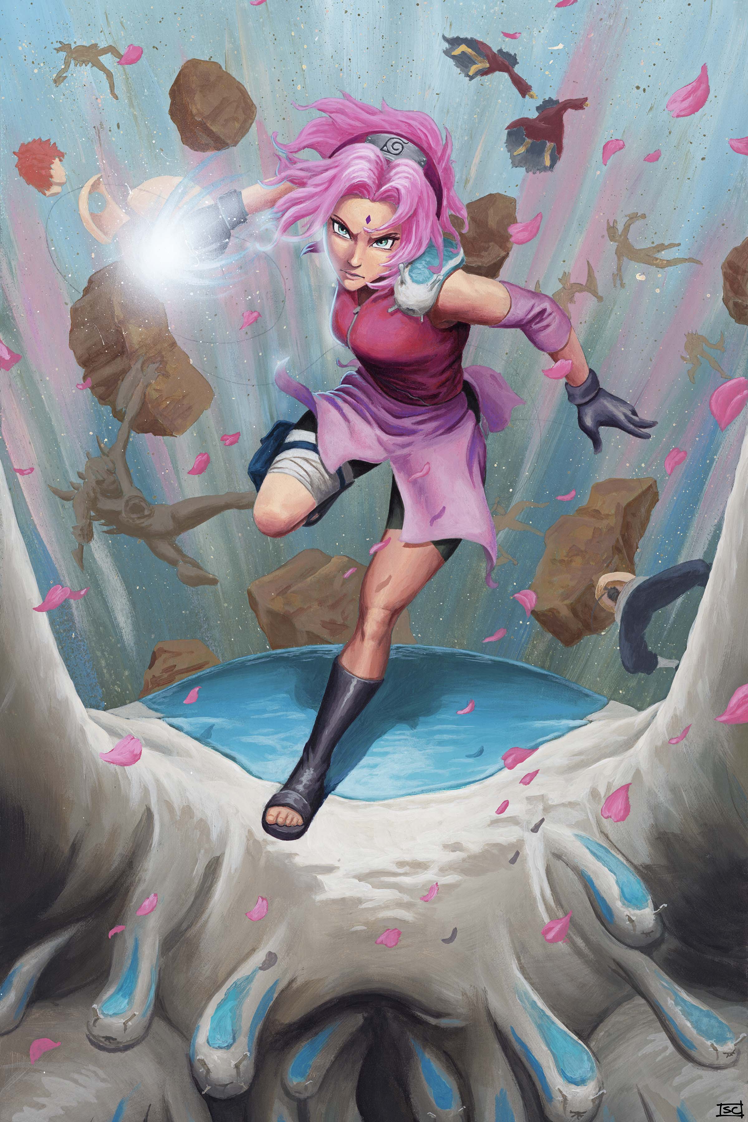 NEW RELEASE: Sakura Original Painting by Sean Carlson