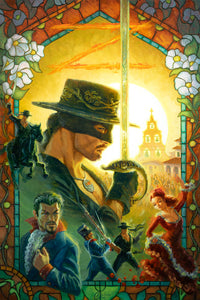 NEW RELEASE: "Zorro" Original Oil Painting by Christopher Clark