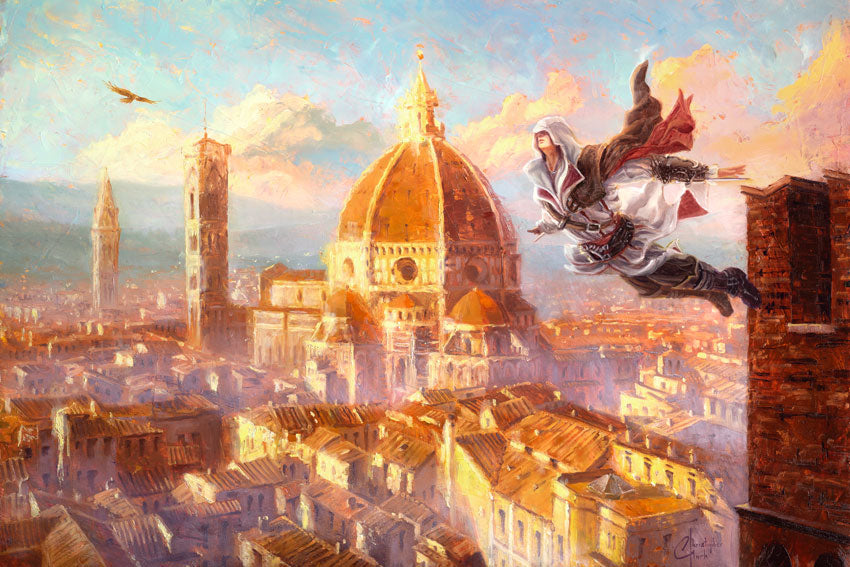 NEW RELEASE: "Assassins Creed" Original Oil Painting by Christopher Clark