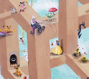 NEW RELEASE: Disney Gone Wild Original Painting by Anna Gromova