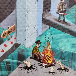 NEW RELEASE: Horror Gone Wild Original Painting by Anna Grom