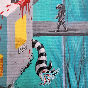 NEW RELEASE: Horror Gone Wild Original Painting by Anna Grom