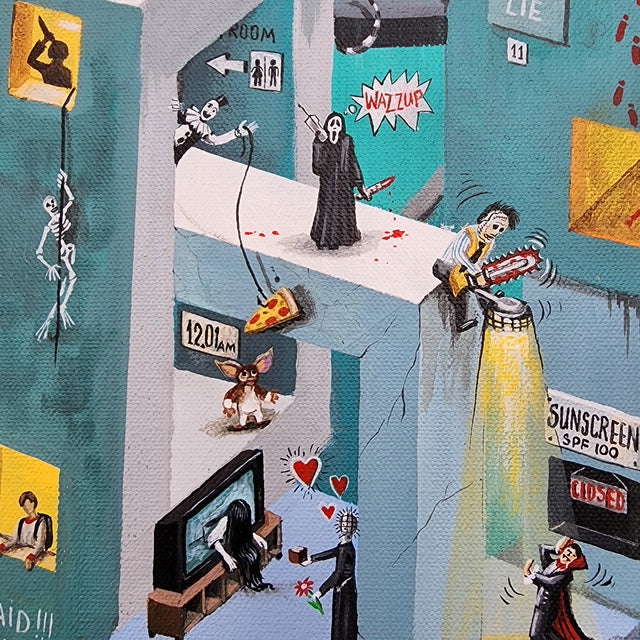 NEW RELEASE: Horror Gone Wild Original Painting by Anna Grom