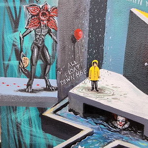 NEW RELEASE: Horror Gone Wild Original Painting by Anna Grom