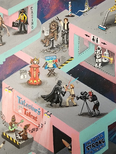 NEW RELEASE: Star Wars Gone Wild Original Painting by Anna Gromova