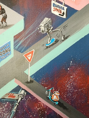 NEW RELEASE: Star Wars Gone Wild Original Painting by Anna Gromova
