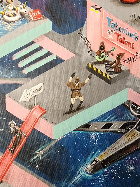 NEW RELEASE: Star Wars Gone Wild Original Painting by Anna Gromova