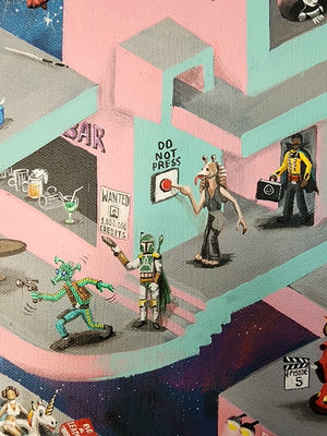 NEW RELEASE: Star Wars Gone Wild Original Painting by Anna Gromova