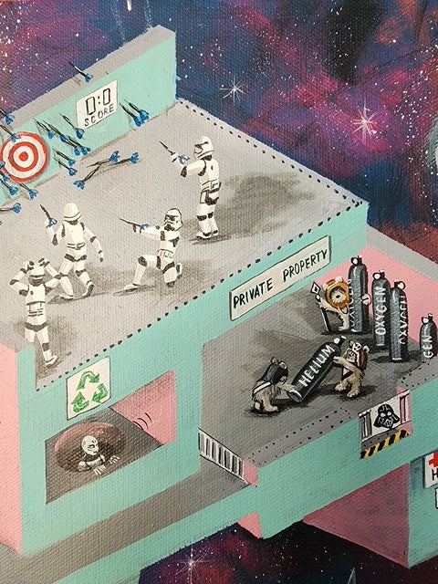 NEW RELEASE: Star Wars Gone Wild Original Painting by Anna Gromova