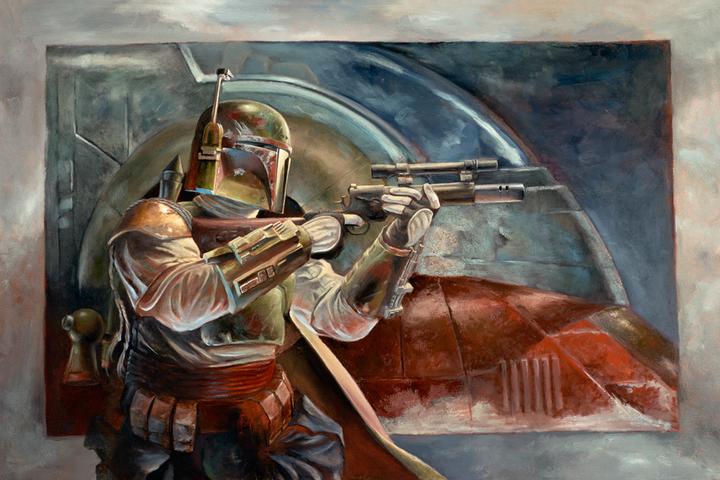 "Boba Fett with Slave 1" by Lee Kohse