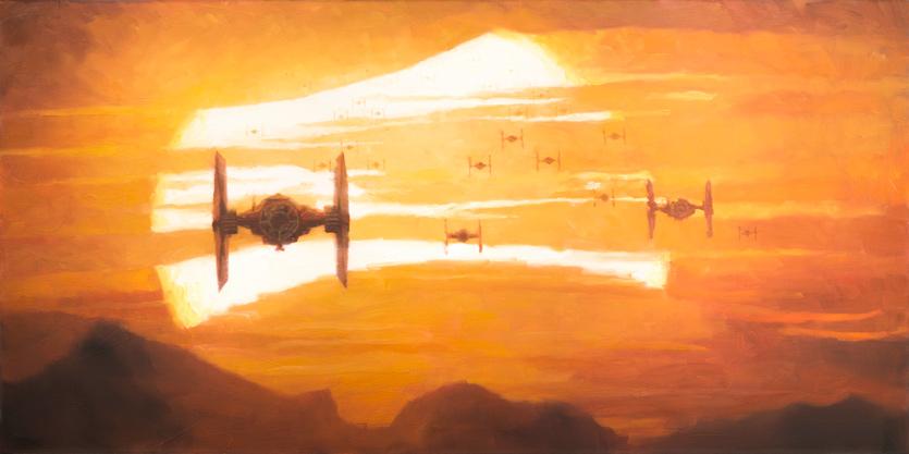 Tie Fighter Sunset by Christopher Clark