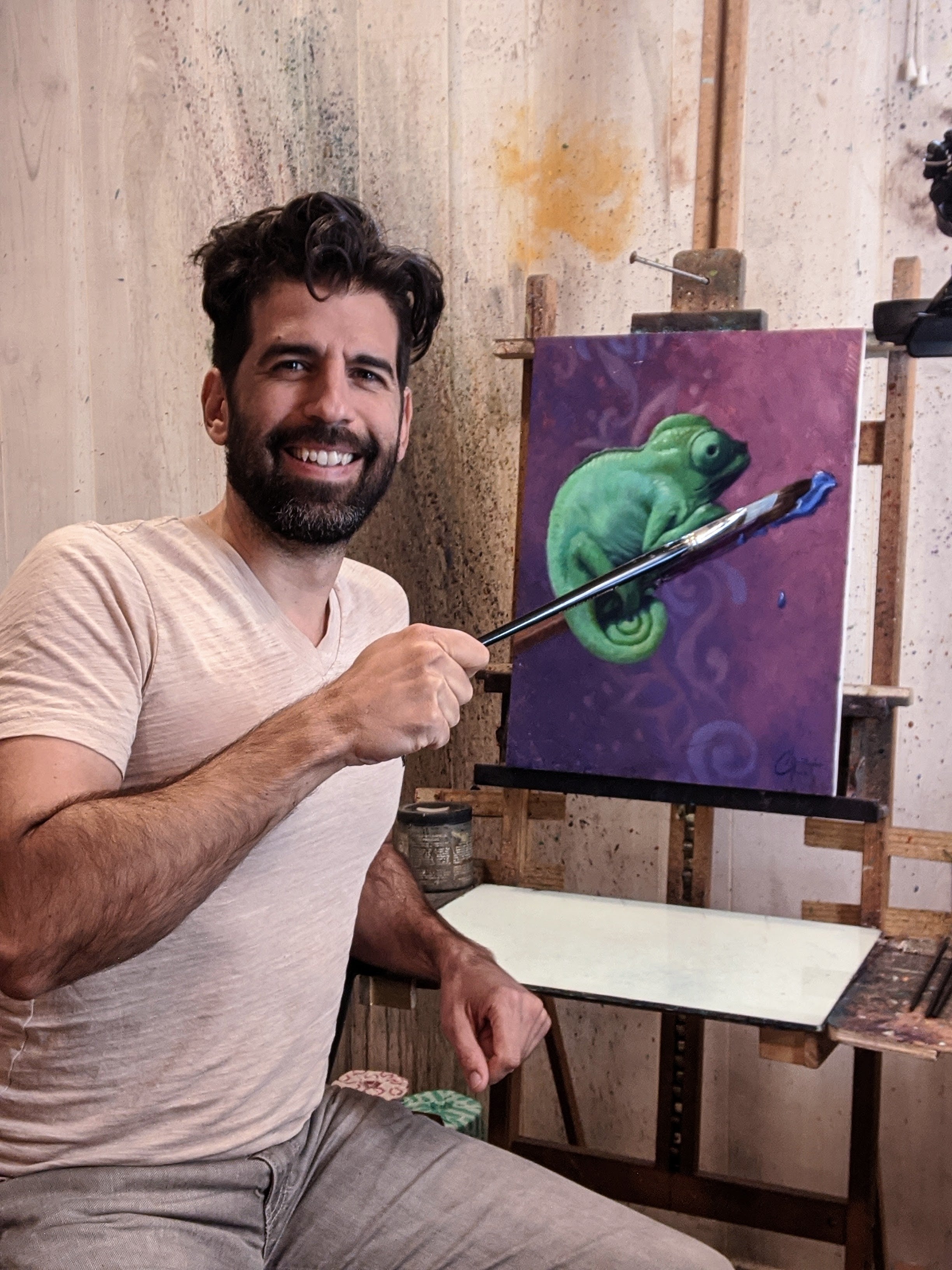 Pascal Original Oil Painting by Christopher Clark – Amazing Art Expo